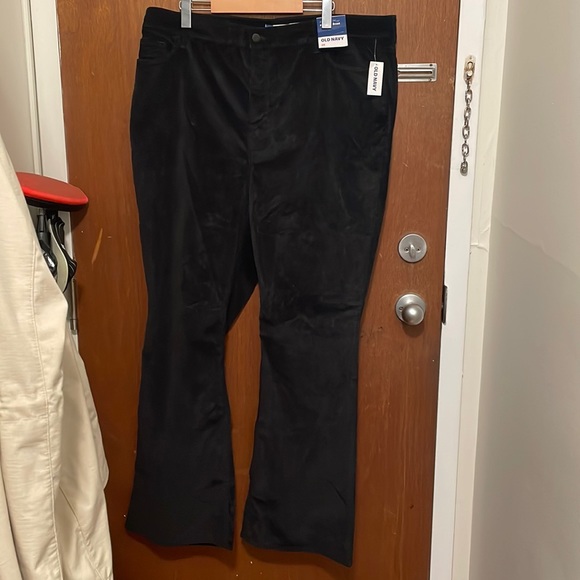 NWT Old Navy Flare Velvet Pants - Picture 2 of 9